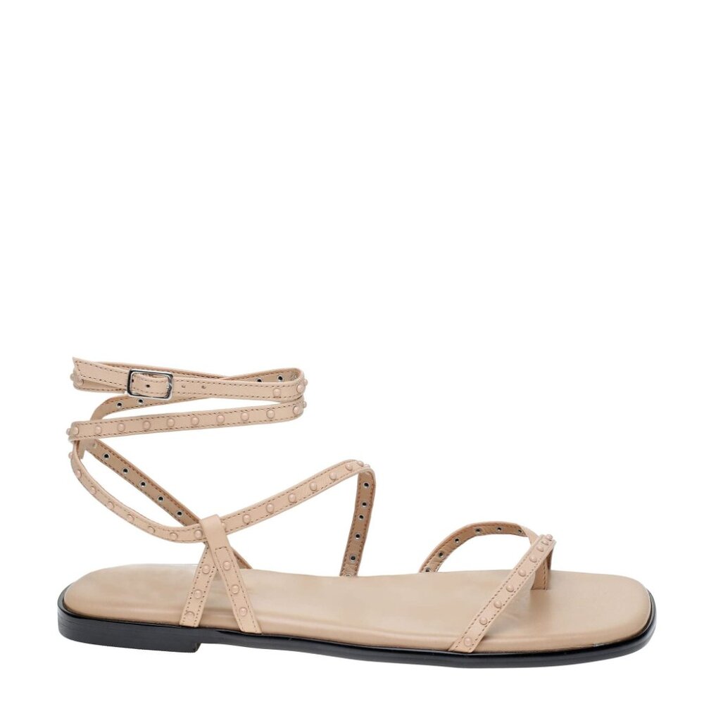 Marc Fisher Nalica Rich Blush Strappy Studded Gladiator Sandals Ladies 9.5 New